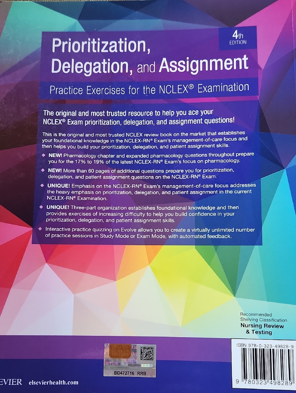 Prioritization, Delegation, & Assignment NCLEX Practice Questions 4th Edition - Picture 2 of 4